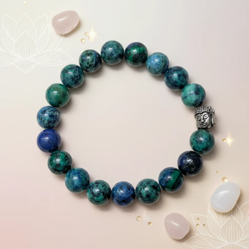Azurite Bracelet For Mental Clarity-10mm - Image 3