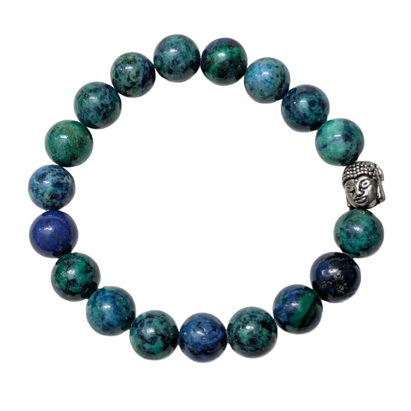 Azurite Bracelet For Mental Clarity-10mm - Image 4