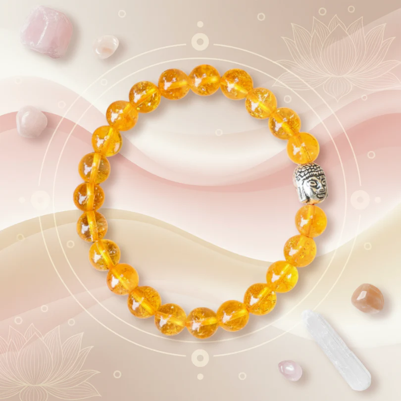Citrine Bracelet For Prosperity & Success-(8mm) - Image 3