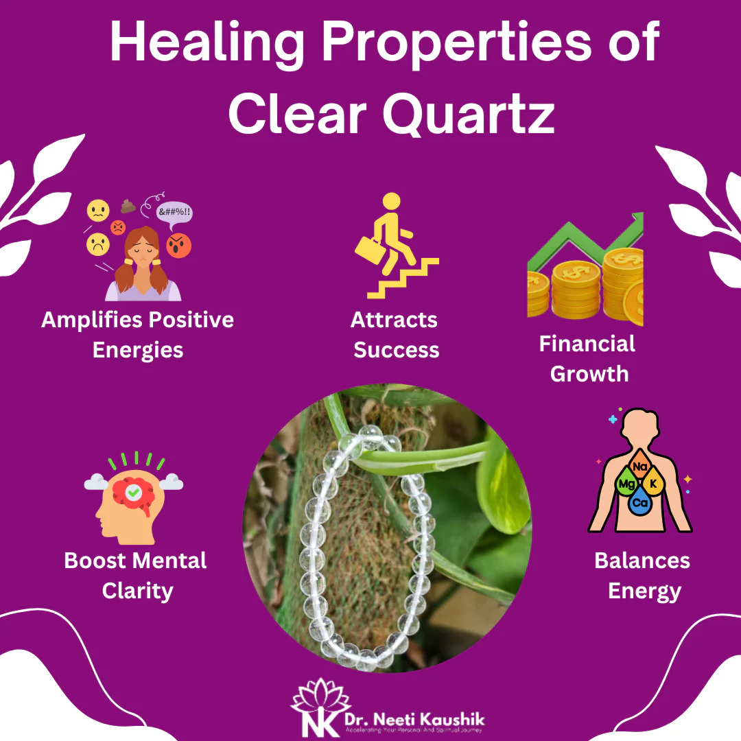 Clear Quartz Bracelet  as Master Healer (8mm) - Image 5