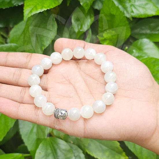 Moonstone Bracelet For New Beginning-(10mm) - Image 5