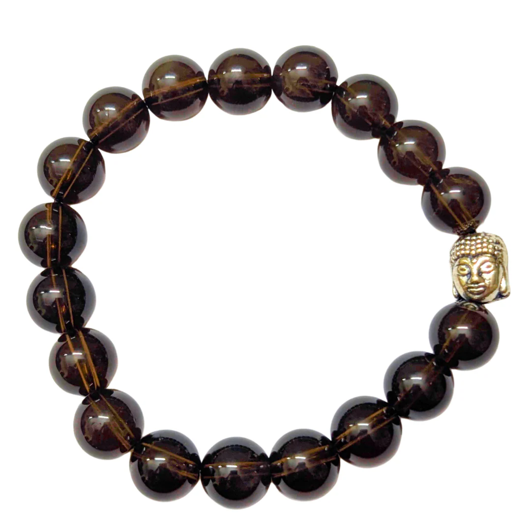 Smoky Quartz Bracelet For Positive Thoughts-(10mm) - Image 4